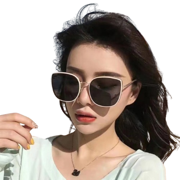 Lovito Women Colorblock Sunglasses LNA28271 (Apricot)