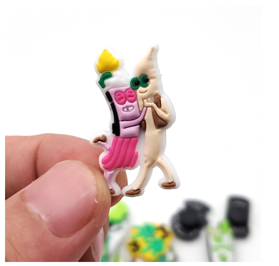 Cute Leaf Cannabis Series Croc Design Pins Jibits Charm Croc Jibbits Green Weed Shoe Charms for Women Shoes Accessories Decoration W36