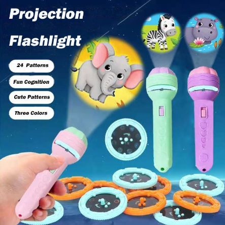 Children's Projector Toys Flashlight Toys With 24 Patterns Early Educational Toys For Kids Baby Toys