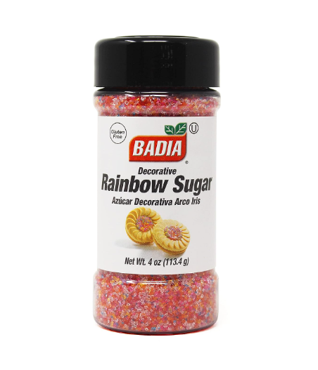 Badia Decorative Rainbow Sugar  113.4 g