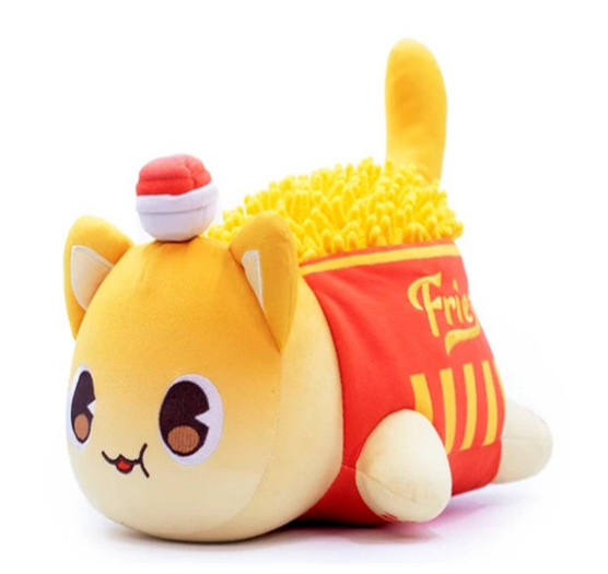 Meows Aphmau Plush Doll Coke French Fries Burgers Bread Sandwiches Food Cat Plushie Sleeping Pillow Children's Christmas Gifts F3