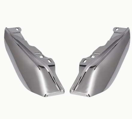 Motorcycle Chrome Heat Shield Mid-Frame Air Deflector Trim For Touring Electra Street Glide CVO Ultra Road King 2009-2016