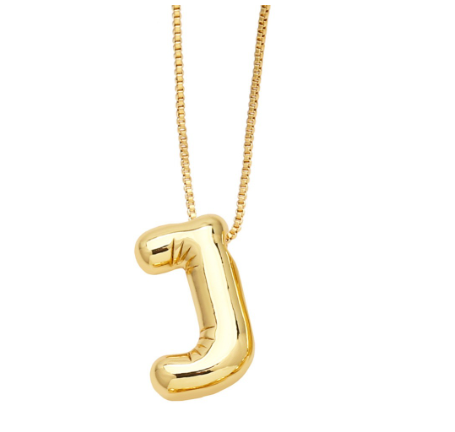 Fashion 26 Letter Pendant Gold Plated Necklace Style Versatile Collar Chain Women's Friends Commemorative Jewelry Accessories Gift J