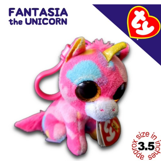 TY Key Clips-Chains Bag Charm Hanging Plushie Stuffed Toy Collection 1 PCC5