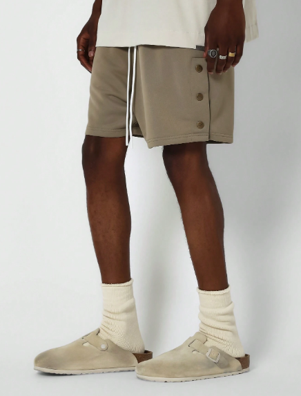 SUMWON Workwear Short With Side Snaps