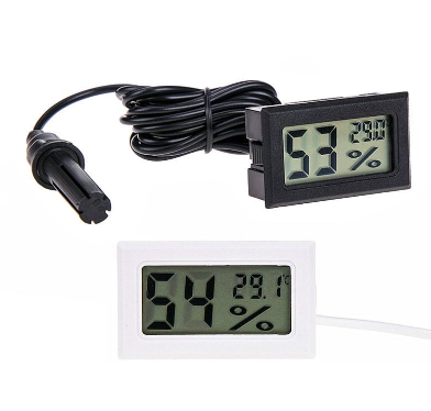 Mini LCD Humidity Meter Freezer Fridge Thermometer for -50~70 Coolers