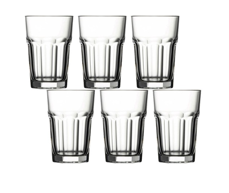 Pasabahce Casablanca Long Drink 355cc 11 3/4oz, Set of 6 (52708)