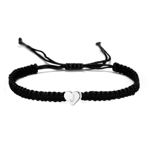 Love 26 Letter Braided Rope Couple Bracelet J