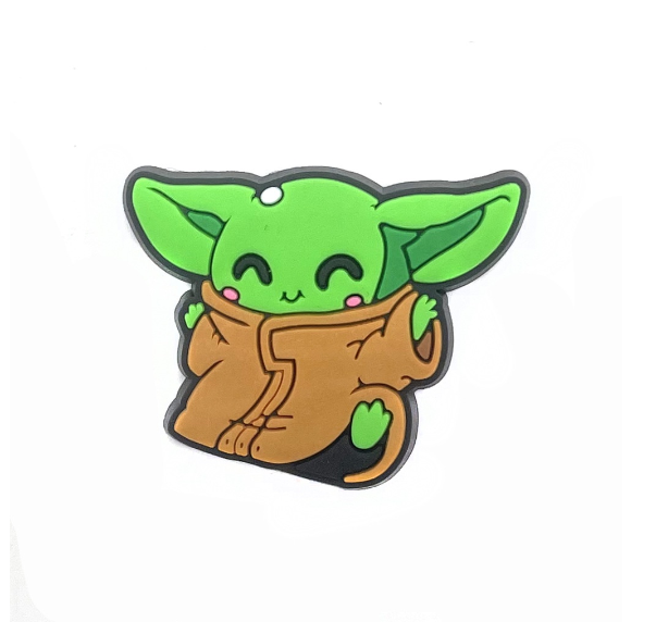 Cartoon Baby Yoda Croc Jibbitz Alien Croc Jibbits Robot Shoe Charms Pin Star Wars Jibits Crocks for Women Shoes Accessories Decoration 010