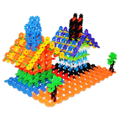 Children's Puzzle Assembling Building Block Toys Baby Snowflake Block Toy