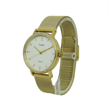 Timex Fairfield Gold Stainless Steel Analog Quartz Watch For Women TW2R26500 STYLE