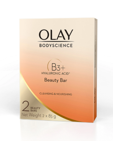 Olay Body Science Beauty Bar Cleansing & Moisturizing Feel 85g (2 Bars)