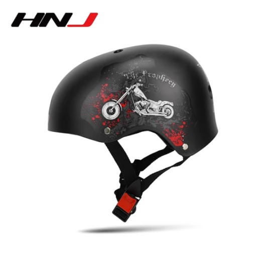 HNJ MOB-AA W-D Motorcycle Bike Nutshell Helmet Open Face Skateboard Helmets HNJ41