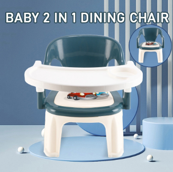 Multifunctional Kids Baby Feeding Chair 2 In 1 Portable and Removable Table Dinner Plate Seat Chair