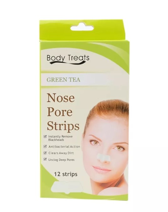 Body Treats Green Tea Nose Pore Strips x12