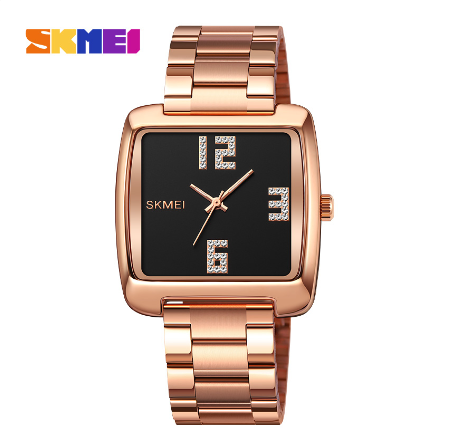 Skmei 2138 Watch for Men Trendy Business Men Quartz Watch Waterproof Stainless Steel Strap Minimalist Dial ROSEGOLD