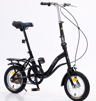Aldult Bicycle Folding Bike12 Inches 7 Speed Disc Brake Oil Spring Fork Schoolchildren Men And Women