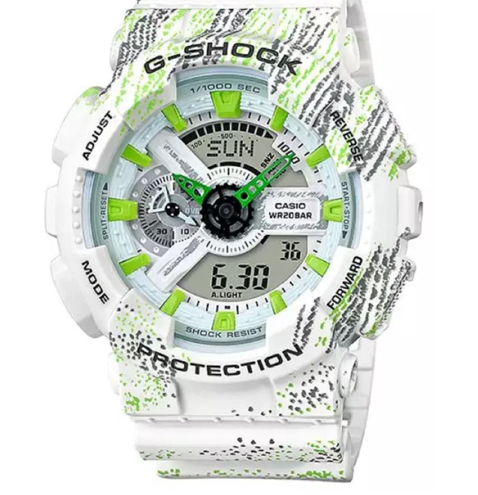 Casio Baby-g BA-110TX-7A Digital Analog Rubber Strap Watch For Women