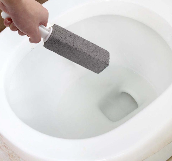 Water Toilet Bowl Natural Pumice Stone Cleaner Brush Wand Cleaning Efficient Cleaning