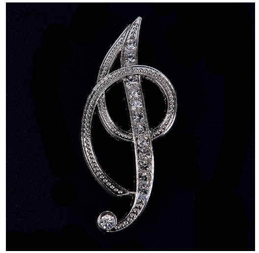 Crystal Rhinestone 26 Letters Women Collar Brooch Pin Corsage Bouquet Jewelry Modish I