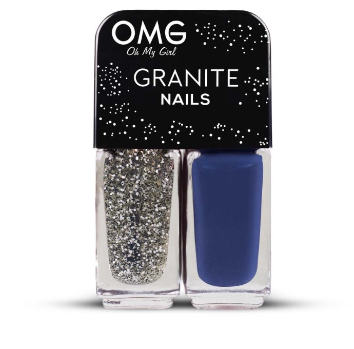 OMG Granite Nail Polish Onyx 5ml x 2