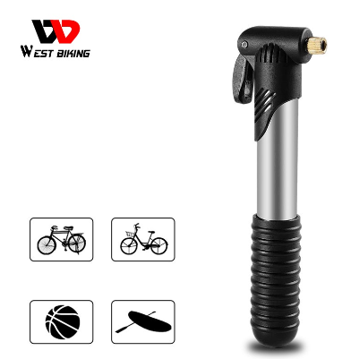 WEST BIKING Cycling Bicycle Mini Pump Portable Inflator Tire Schrader Presta Valve Mtb Road Accessories