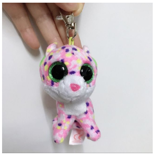 Ty Beanie Big Eyes Keychain Pendant Sloth Monkey Cat Fox Puppy Rabbit Soft Plush Backpack Decor Doll Birthday Gift For Kids 10CM C21