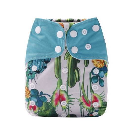 Reusable Waterproof Diaper With Single Size Print D21