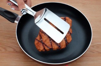 Stainless Steel Food Tongs Kitchen Tools Fried Fish Steak Tongs Barbecue Tongs