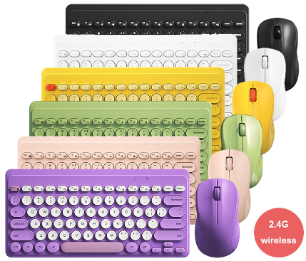 original BOW 2.4G Wireless Keyboard Mouse Set Combo Set for Home & Office , USB Connection