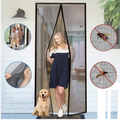 Magic Mesh Hands-Free Screen Door