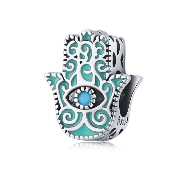 Bamoer 925 Silver Devil Eyes Dark Style Personality Fashion Charm Diy Bracelet Or Necklace Accessories Jewelry D6