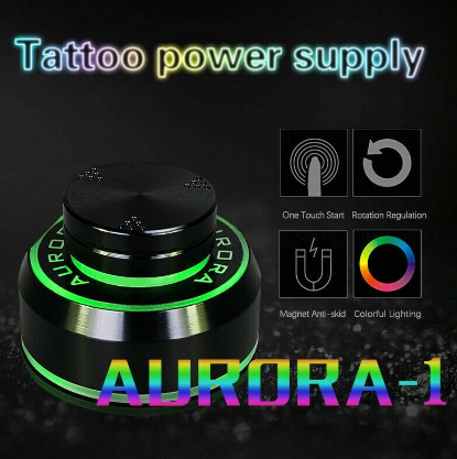 All New Aurora Tattoo Power Supply for Tattoo Machine 2 Foot Pedal Mode