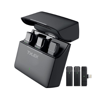 Tylex Wireless Microphone Transmitter with Sound & picture synchronization, Smart noise cancellation