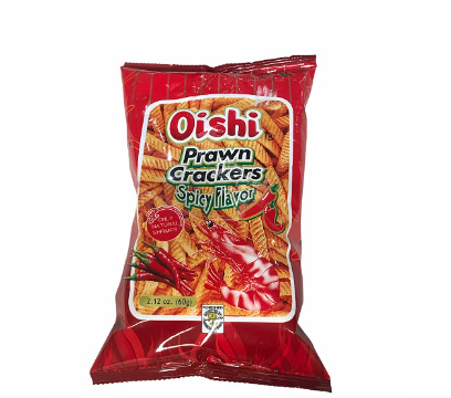 Oishi Prawn Crackers Spicy 60g