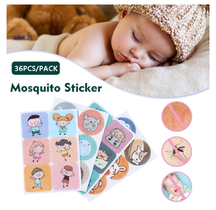 iBaby 36pcs in 1 Anti Mosquito Sticker Baby Stickers Repellent Patches Cartoon Drive Repeller