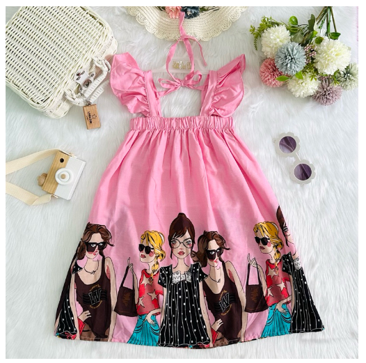 Littlestar Kids Flowy Maxi Summer Dress C11