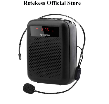 Retekess PR16R Portable FM Voice Recording Microphone Speaker With MP3 Player (12W)