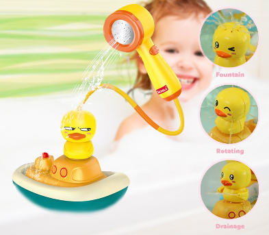 Baby Bath Toys for Kids with 3 Electric Duck Sucker Bath Toys Spray Water Toys Bathtub Toys