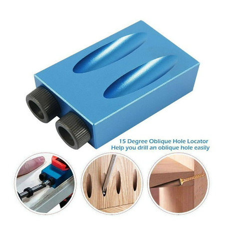 14Pcs/Set Drill Guide Hole Handheld Pocket Drill Hole Jig Puncher Locator Woodworking Reamer Tool