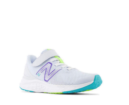 New Balance Fresh Foam Arishi v4 Bungee Lace with Top Strap Boys Running Shoes - Pale Blue