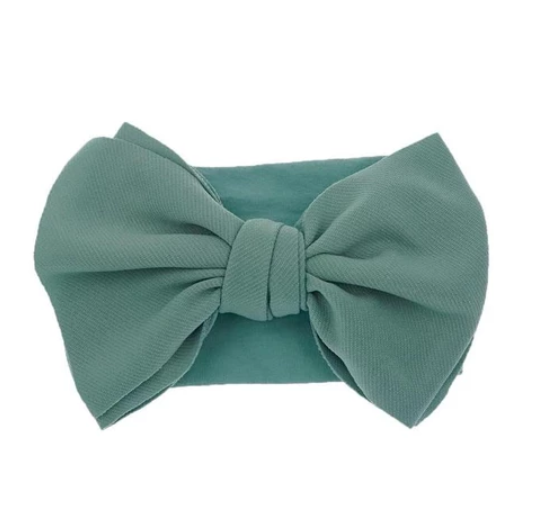 New Baby Nylon Headband Simple Solid Color Children's Hair Accessories High Elastic Bow Infant Headband BH6