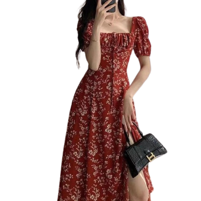 Lovito Women Elegant Ditsy Floral Flowers Dress LNE43214