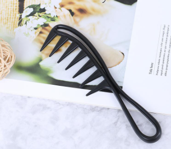 Shark Jumbo Wide Tooth Black Handle Grip Hair Comb Men Hairdressing Teeth Comb