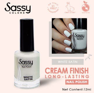 Sassy Colors Nail Polish White Shade 7ML