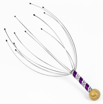 Portable Soft Stainless Steel Head Massager for Scalp