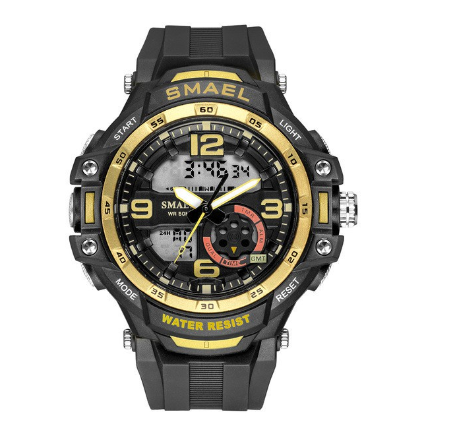 SMAEL 1350 Fashion Men's Sports Watches Men Quartz Analog LED Digital Clock Male Army Military Waterproof Watch Man 06