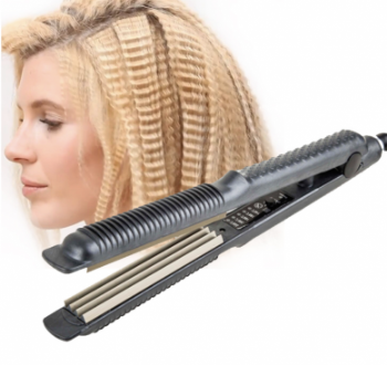 Ceramics Flat Iron Hair Curler & Crimper Automatic Perm Curl Beauty