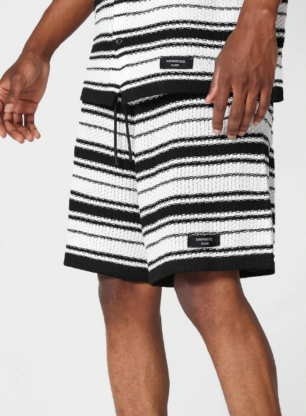 SUMWON Striped Crochet Short