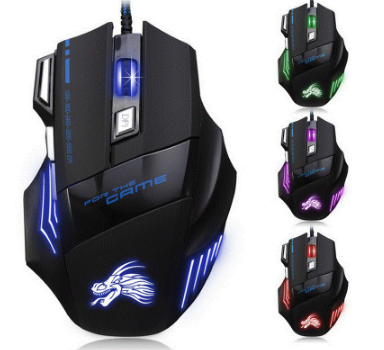High Quality Professional Gaming Mouse 7 Button 5500 DPI LED USB Mouse